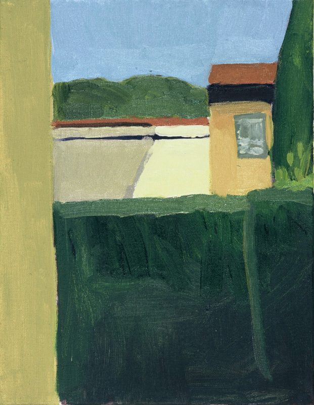 Hans-Willi Notthoff – PLEIN AIR – Florentinischer Garten, VII 18.00, 45 x 35 cm, Öl auf Leinwand, 2002